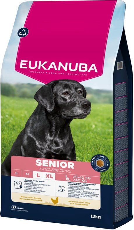 Eukanuba senior large breed kip - hondenbrokken - 12 kg