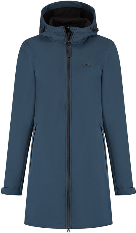 Kjelvik outdoorjas ines donkerblauw 40