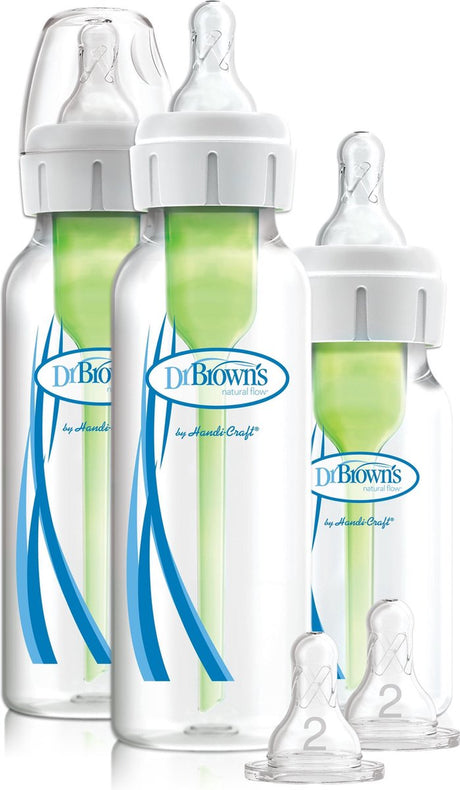 Zestaw startowy antykolkowy Dr. Brown's+ - butelka z wąską szyjką