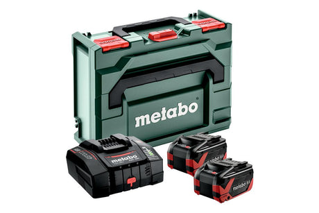 Zestaw podstawowy Metabo 2 x lihdx 18v 8,0 ah | z superszybką ładowarką asc 290 - 685305000