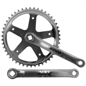 NECO CRANKSET 46 Tands Spieloos 1 2x1 8 Stal Chrome 170 mm