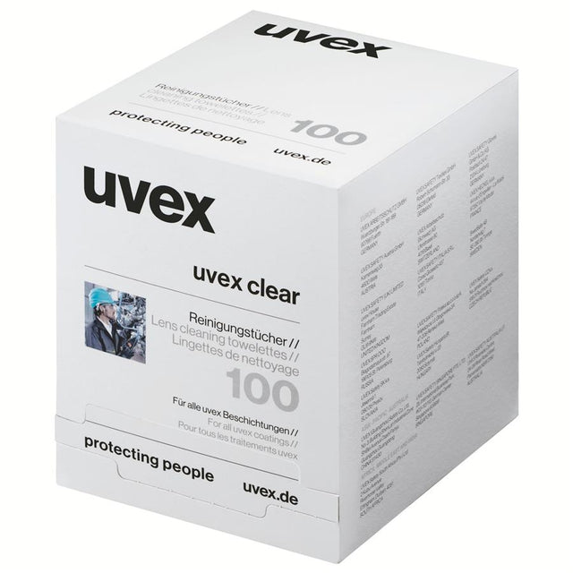 Uvex 9963-005 chusteczki do okularów z dozownikiem (100szt)