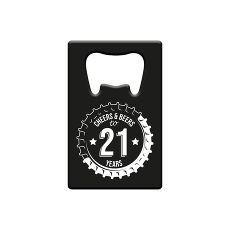 Metalowy otwieracz do butelek Paperdreams - 21 lat