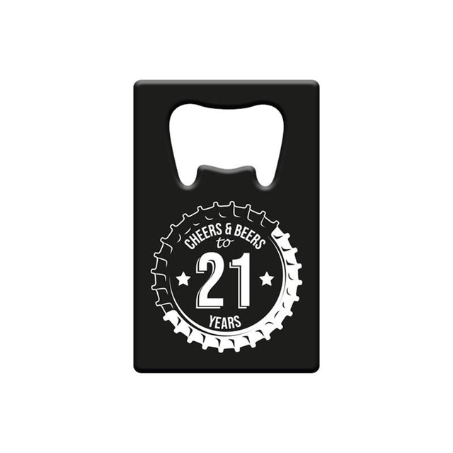 Metalowy otwieracz do butelek Paperdreams - 21 lat