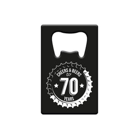 Metalowy otwieracz do butelek Paperdreams - 70 lat
