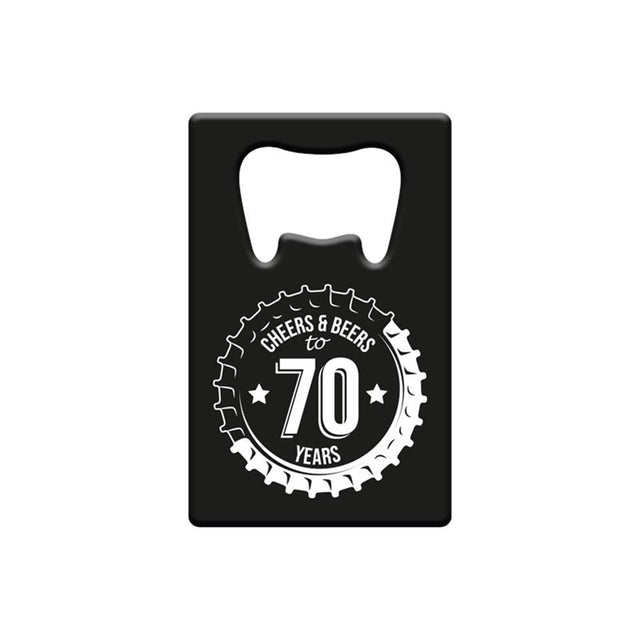 Metalowy otwieracz do butelek Paperdreams - 70 lat