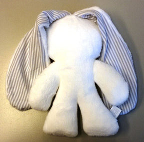Króliczek Snuggle biały w paski. 26cm