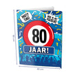 Tabliczki okienne Paperdreams - 80 lat 60x45cm