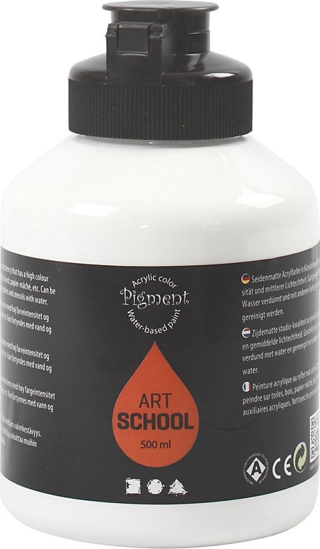Https: www.cchobby.nl farba-akrylowa-półpołysk-opaque-biała-500-ml-1-butelka