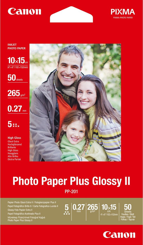 Canon pp-201 - papier fotograficzny - 10 x 15 cm - 50 ark