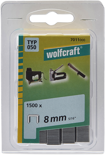 Zszywanie szerokiego grzbietu Wolfcraft | wpisz 050 | 8mm | 1500 sztuk - 7011000