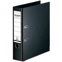 Ordner falken chromocolor a4 80 mm pp (polipropylen) czarny 2-pierścień 1 sztuka