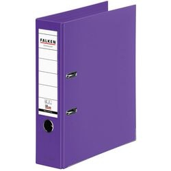 Ordner falken chromocolor a4 80 mm pp (polipropylen) fioletowy 2-pierścień 1 sztuka