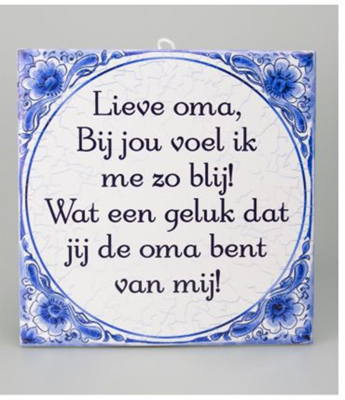 Płytka Paperdreams - kochana babcia delft niebieska