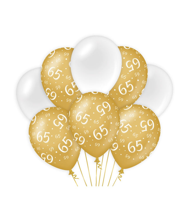 Balony dekoracyjne Paperdreams złoto-białe - 65