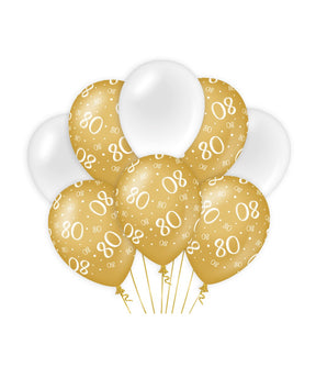 Balony dekoracyjne Paperdreams złoto-białe - 80
