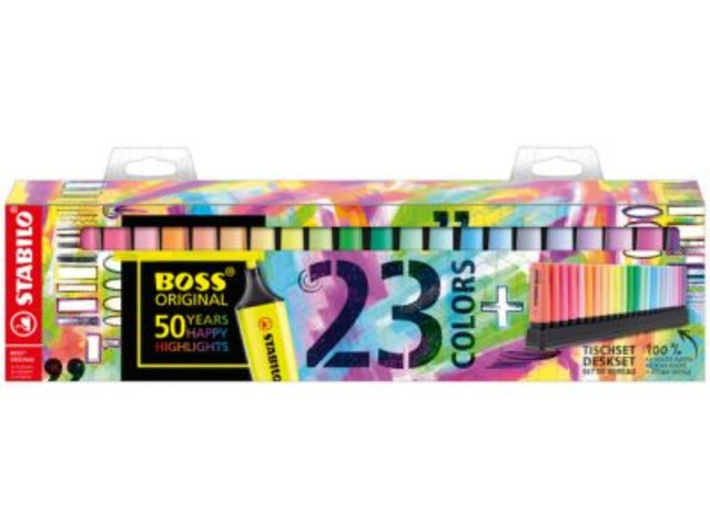 Oryginalny zestaw na biurko Stabilo Boss, 23 elementy