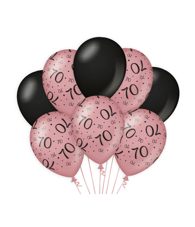 Balony dekoracyjne Paperdreams różowo-czarne - 70