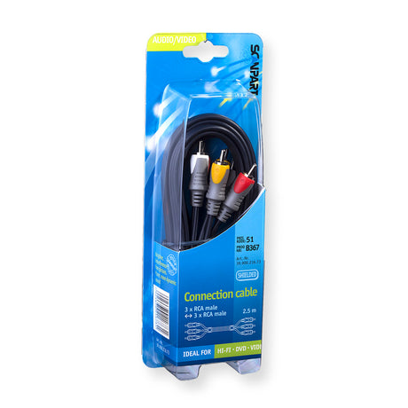 Kabel połączeniowy Scanpart 3tulp(m)-(m) 2,5m