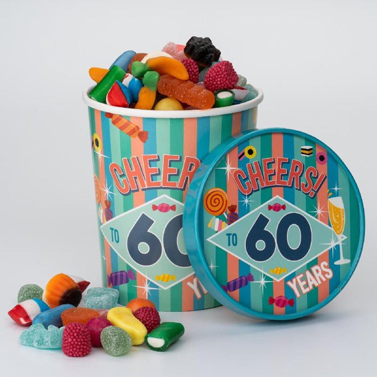 Kubek na cukierki Paperdreams ã˜12x14cm - 60 lat