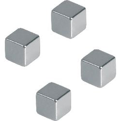 Magnesy neodymowe franken 10x10mm chrom 4 sztuki