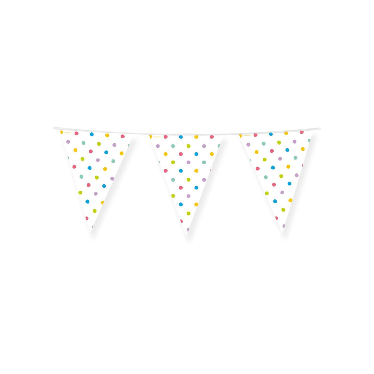 Flagi imprezowe Paperdreams - kropki imprezowe 4 metry PE polietylen