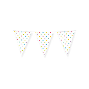 Flagi imprezowe Paperdreams - kropki imprezowe 4 metry PE polietylen