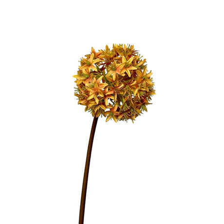 Kolekcja Roberts Sztuczny kwiat cebulowy Allium 60cm w kolorze ochry żółtej