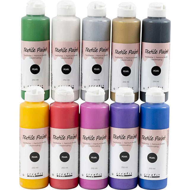 Https: www.cchobby.nl textielverf-parelmoer-dekkend-diverse-kleuren-10x250-ml-1-doos
