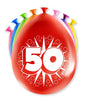 Balony z cyframi Paperdreams - 50 lat 8 sztuk 30cm