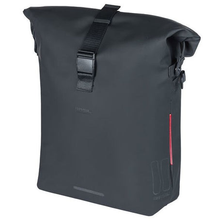 Basil Soho Mik Boczne rowerowe torba na ramię - czarny, wodoodporny, PU, Nordlicht LED, 17L