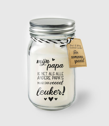 Świece zapachowe Paperdreams czarno-białe - papa