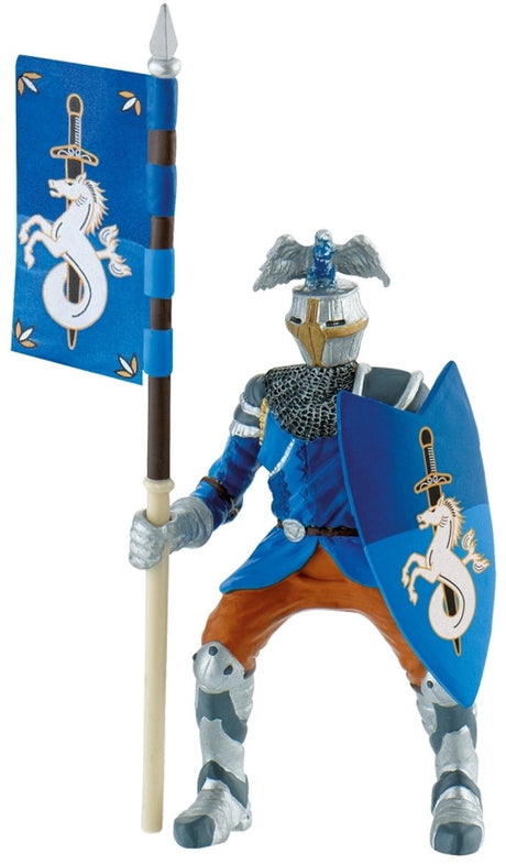 Bullyland 80785 – turniej figurkowy rycerz niebieski – ok. 12,5 cm – realistyczny i szczegółowy projekt – idealny jako figurka fantasy, dekoracja lub mały prezent dla dzieci od 3 lat