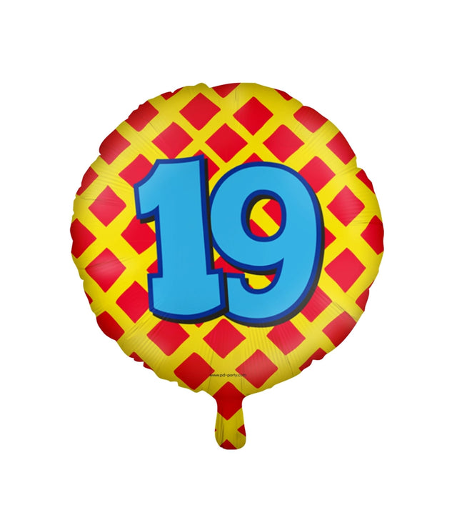Balon foliowy Paperdreams Happy - 19 lat