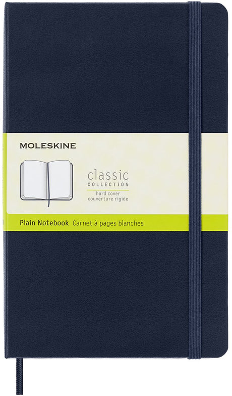 Klasyczny notatnik Moleskine - duży - twarda oprawa - pusty - szafirowo-niebieski