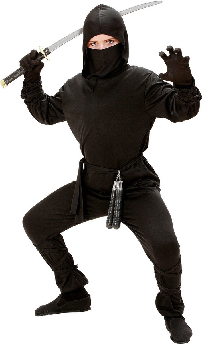 Kostium ninja Finidi czarny dziecięcy tanio