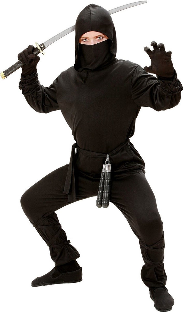Kostium ninja Finidi czarny dziecięcy tanio
