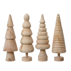 Choinka Decoris z drewna świerkowego 6x6x15cm