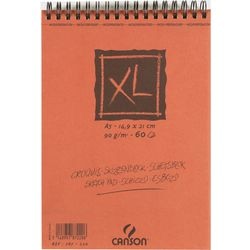 Blok spiralny canson 787220 a5 pusty czerwony