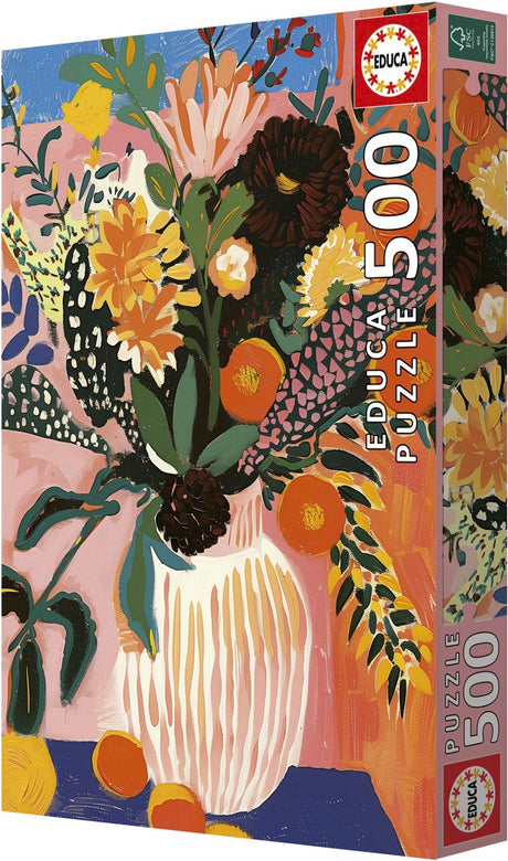 Educa - puzzle - kwiat boho - 500 elementów - układanka.
