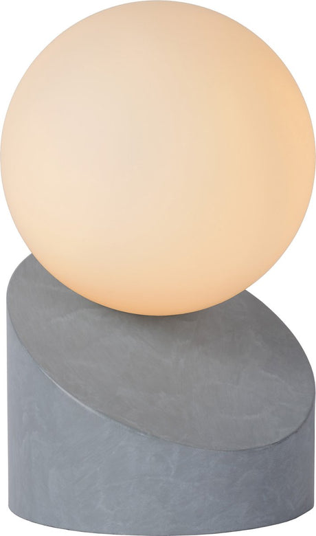 Lucide len - lampa stołowa - ø 10 cm - 1xg9 - szary - japandi