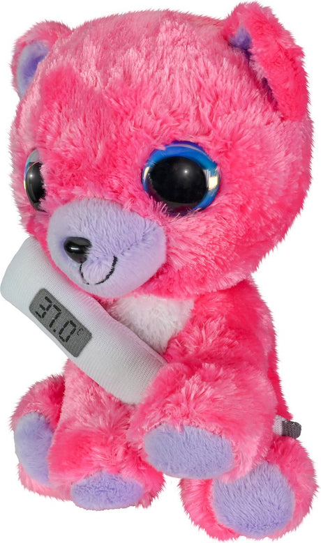 Lumo stars lumo get well różowy miś z termometrem - klasyczny - 15cm