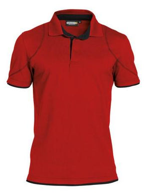 Koszulka polo Dassy Orbital czerwono-czarna xs