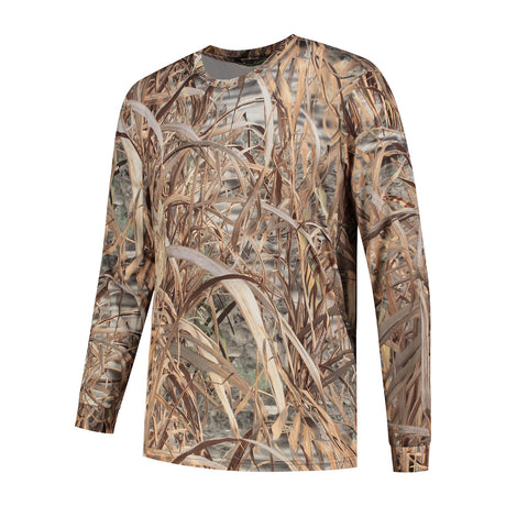 T-shirt z biegiem przekładni z długim rękawem Camo Rietprint Rozmiar XXL