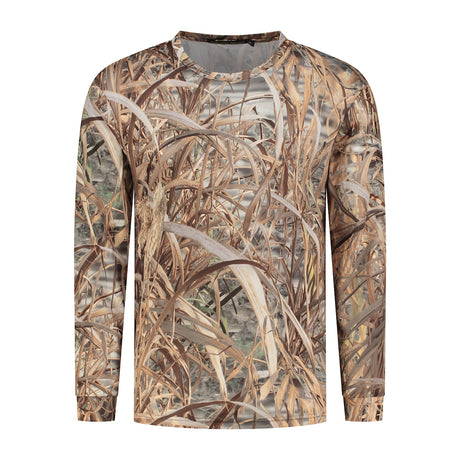 T-shirt z biegiem przekładni z długim rękawem Camo Rietprint Rozmiar XXL