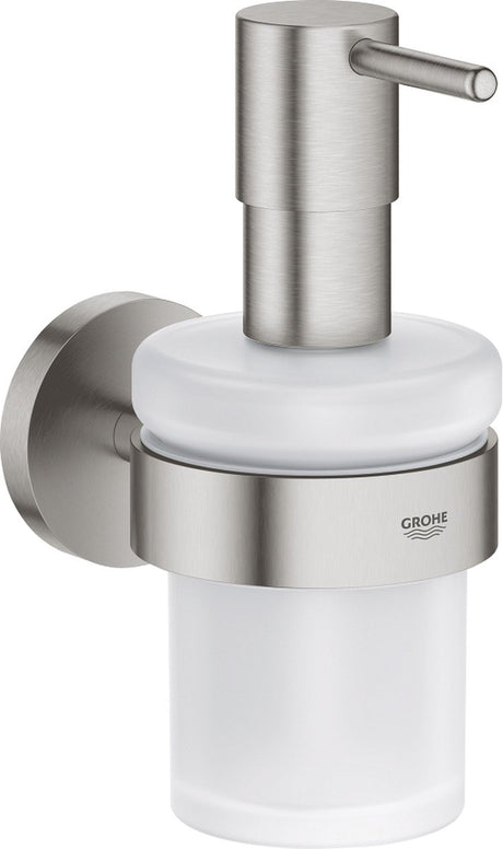 Dozownik mydła Grohe Start z uchwytem - superstal (wygląd stali nierdzewnej) - 160ml