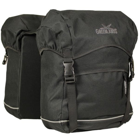 Podwójna torba rowerowa Greenlands Torba podróżna 40 litrów 30 x 37 x 17 (2x) - czarna