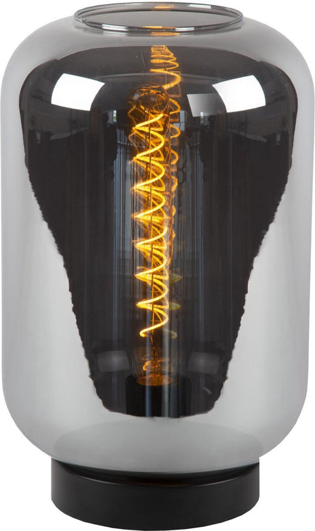 Lucide joanet - lampa stołowa - ø 22 cm - 1xe27 - fumé