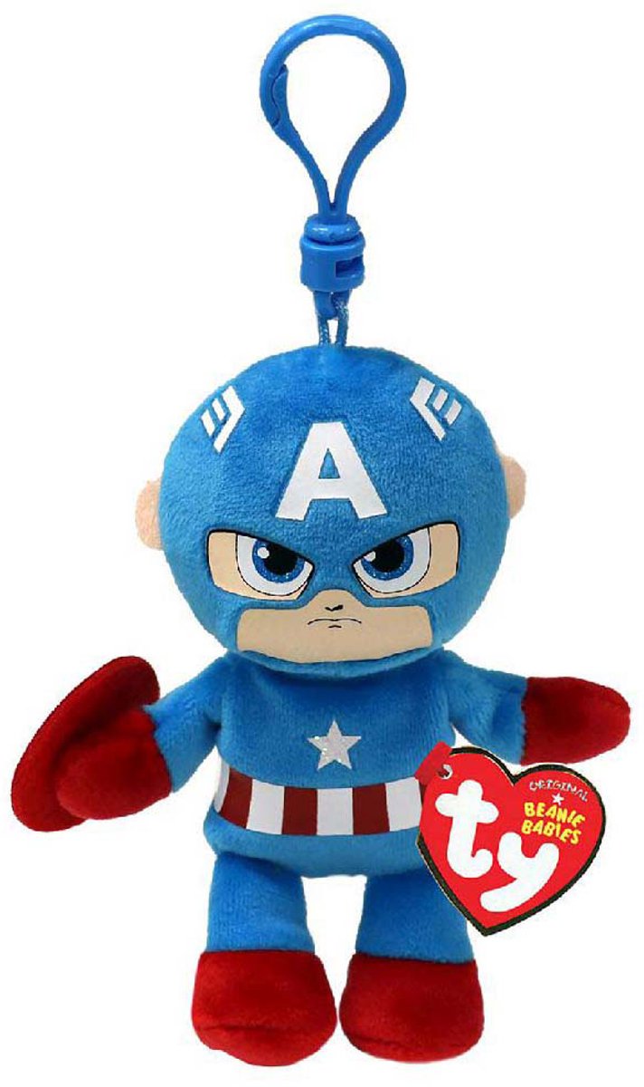 Brelok Ty Beanie Boo - Marvel Kapitan Ameryka