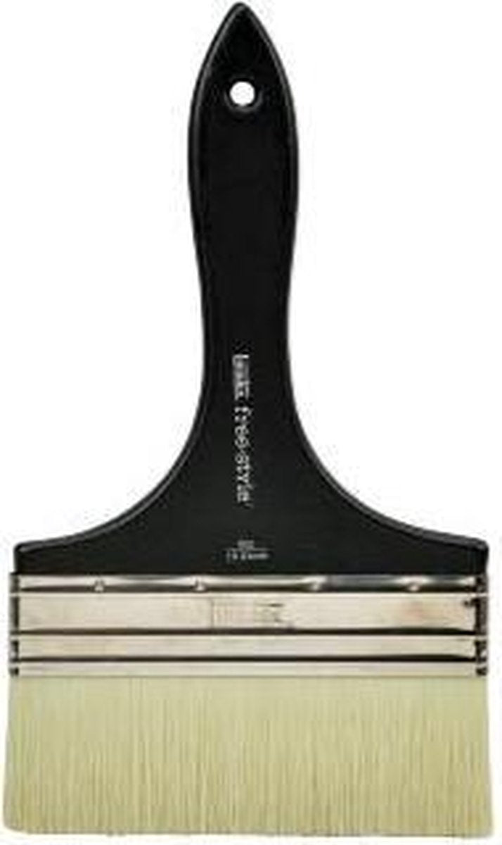Liquitex freestyle kwast groot plat 6 inch korte steel